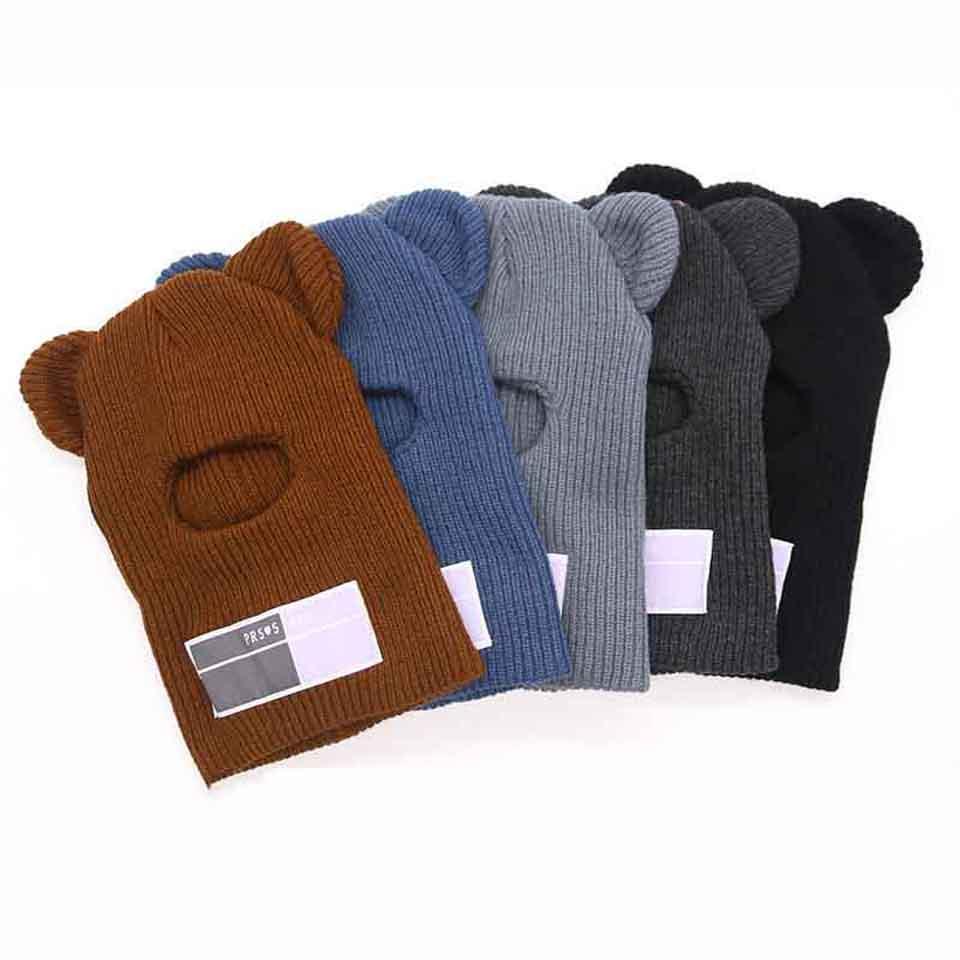 Multi Functional Mouse Ski Mask Winter Warm Knit Cap Balaclava Mask Artificial wool Hats Adult Men and Women Beanies Thick Mask Warm Full Face Fishing Hiking Face Scarf Balaclava Helmet Liner Cap Soft Sport Reusable Headgear Winter Fishing Warm Mask