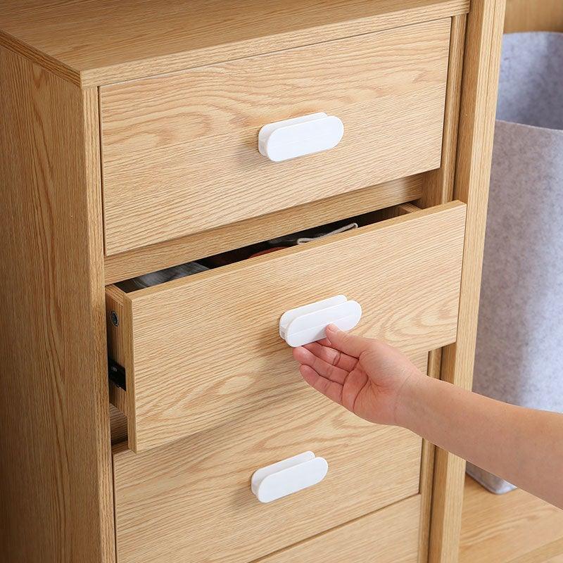 Multi-purpose Cupboard Knob Furniture Knobs Plastic Self-adhesive Door Handles Wardrobe Pulls Door Hardware Safety Pulls Knobs For Dresser Drawers Knobs And Pull For Dresser Drawers Kitchen Bathroom Cabinet