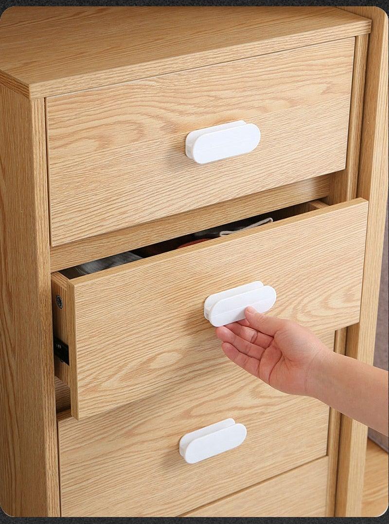 Multi-purpose Cupboard Knob Furniture Knobs Plastic Self-adhesive Door Handles Wardrobe Pulls Door Hardware Safety Pulls Knobs For Dresser Drawers Knobs And Pull For Dresser Drawers Kitchen Bathroom Cabinet