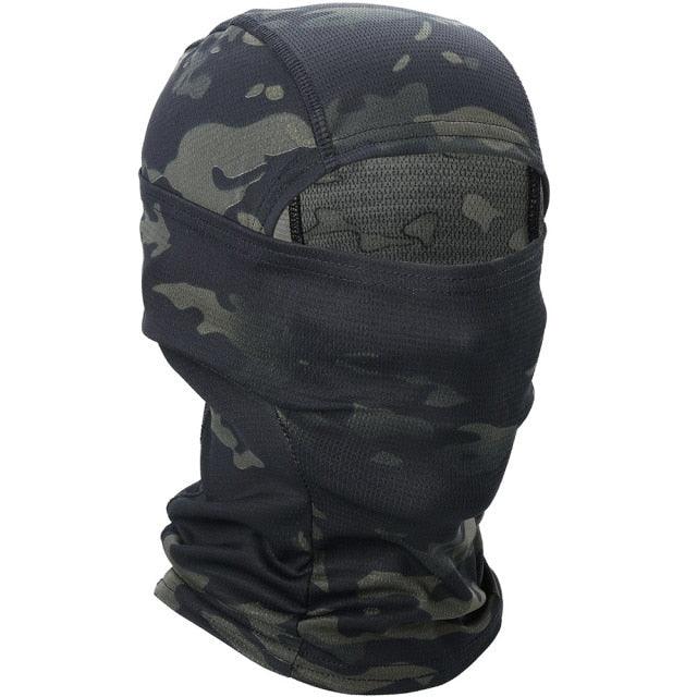 Multicam Camouflage Balaclava Full Face Scarf Mask Hiking Cycling Hunting Army Bike Military Head Cover Tactical Airsoft Cap Men Ski Mask for Men Windproof Thermal Winter Scarf Mask Women Neck Warmer Hood for Cycling