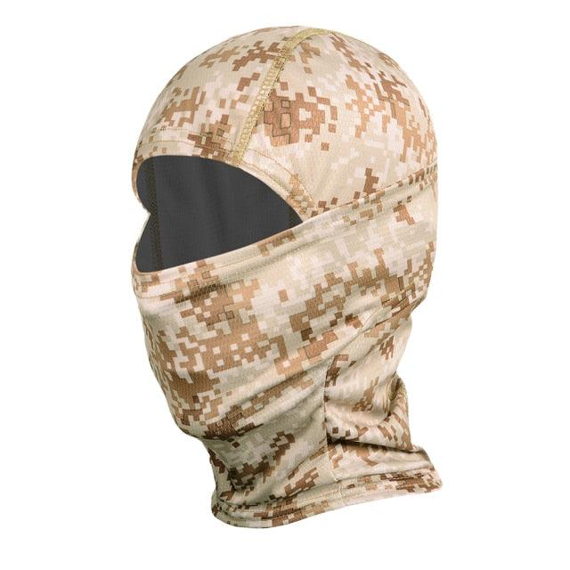 Multicam Camouflage Balaclava Full Face Scarf Mask Hiking Cycling Hunting Army Bike Military Head Cover Tactical Airsoft Cap Men Ski Mask for Men Windproof Thermal Winter Scarf Mask Women Neck Warmer Hood for Cycling