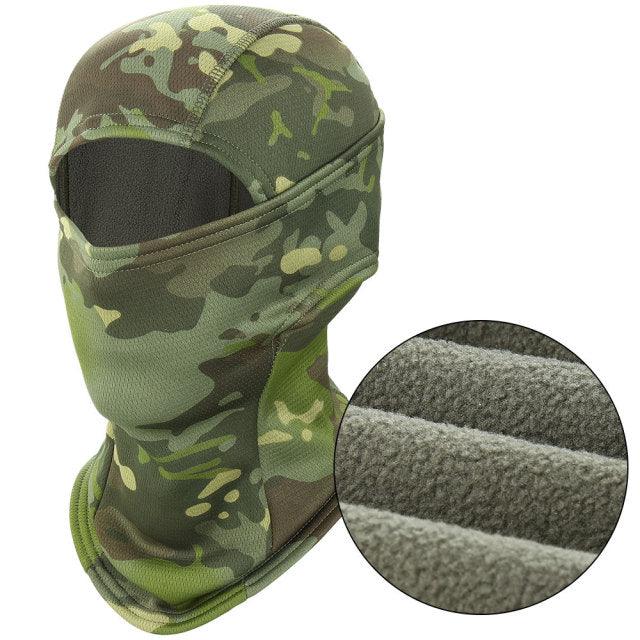 Multicam Camouflage Balaclava Full Face Scarf Mask Hiking Cycling Hunting Army Bike Military Head Cover Tactical Airsoft Cap Men Ski Mask for Men Windproof Thermal Winter Scarf Mask Women Neck Warmer Hood for Cycling