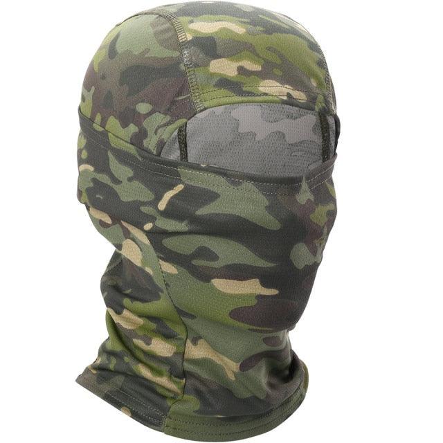 Multicam Camouflage Balaclava Full Face Scarf Mask Hiking Cycling Hunting Army Bike Military Head Cover Tactical Airsoft Cap Men Ski Mask for Men Windproof Thermal Winter Scarf Mask Women Neck Warmer Hood for Cycling