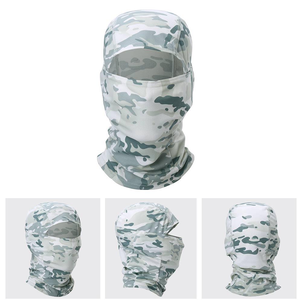 Multicam Camouflage Balaclava Full Face Scarf Mask Hiking Cycling Hunting Army Bike Military Head Cover Tactical Airsoft Cap Men Ski Mask for Men Windproof Thermal Winter Scarf Mask Women Neck Warmer Hood for Cycling