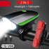 Multifunction Bicycle Light Ultra Bright With Electric 130dB Horn Bicycle Bell Bike Light Rainproof LED Bike Tail Light 2 Pack Bright Bicycle Rear Cycling Safety Flashlight Light Mode Options High Intensity Led Rear Light Fits On Any Bike