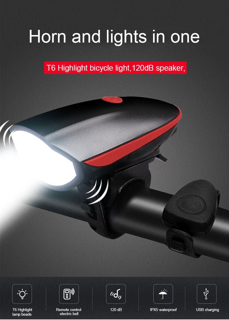 Multifunction Bicycle Light Ultra Bright With Electric 130dB Horn Bicycle Bell Bike Light Rainproof LED Bike Tail Light 2 Pack Bright Bicycle Rear Cycling Safety Flashlight Light Mode Options High Intensity Led Rear Light Fits On Any Bike