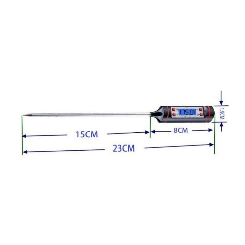 Multifunctional Digital Thermometer For BBQ Food Meat Cake Candy Bake Grill Ultra Fast Kitchen Thermometer with Hold & Calibration Digital Food Thermometer for BBQ Baking Candy Milk Temperature Cooking Thermometer Oven Kitchen Tools