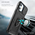 Multifunctional Heavy Duty Front and Back Full Body Shockproof Bumper Protection Cover Case For iPhone 13 12 11 Pro Max X Max 8 Plus Case Heavy Duty with Camera Rotate Kickstand Sturdy Shockproof Cover