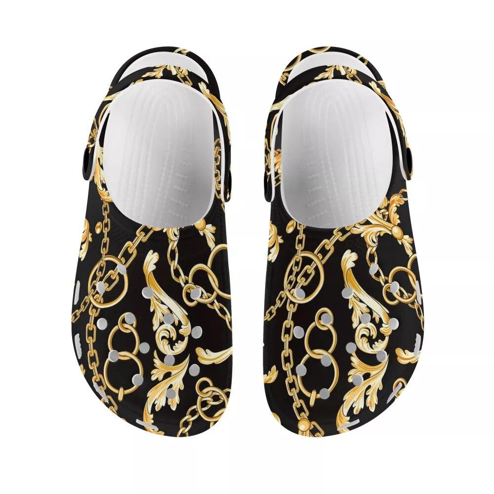 Mushroom Print Sandals Womens Summer Non-slip Hole Shoes Rubber Clogs Garden Beach Flat Slippers Trends Clogs For Women Slip Resistant Shoes