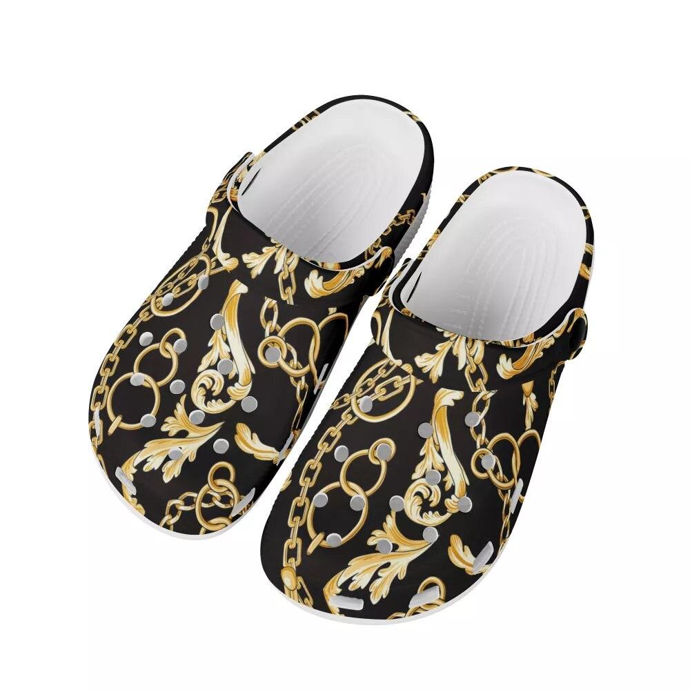 Mushroom Print Sandals Womens Summer Non-slip Hole Shoes Rubber Clogs Garden Beach Flat Slippers Trends Clogs For Women Slip Resistant Shoes