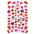 Nail Art Stickers Red Lips Nails Decals Sticker Hot Sexy Girl Tip Back Glue Decal Cool Lollipop Self Adhesive Acrylic Tips Tool Decoration White Feather Lace Flower Leaf Carving Design Exquisite Pattern Nail Art Supplies Self-Adhesive Nail