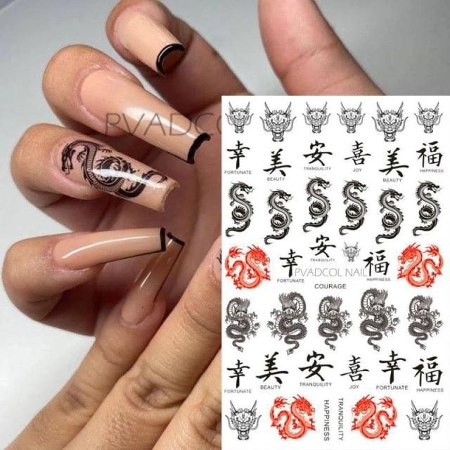 Nails Sticker Money Dollar Wealthy Rich Style Nail Art Stickers Decals Manicure Tip Decal Self Adhesive Acrylic Tips Tool Acrylic Engraved Nail Sticker Nail Art Decoration Self-Adhesive Nail Art Decoration French Black and White Lace Retro Flower