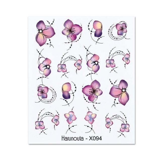 Nails Sticker Nail Art Decorations Flowers Leaves Decals Water Transfer Sliders Woman Face Fruit Foil Manicures Wraps  Water Transfer Nail Decals Sticker For Pretty Girl Self-Adhesive Nail Decals Designer Nail Stickers for Acrylic Decal