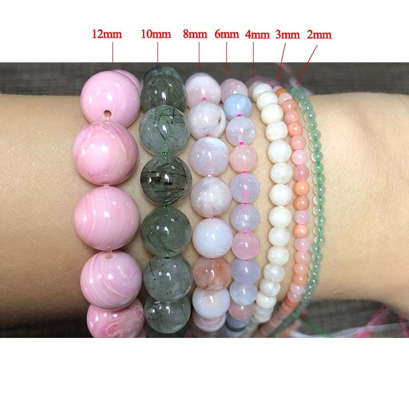 Natural Shell Stone Beads Round Loose Spacer Beads For Jewelry Making Bracelet Necklace Round Loose Waist Beads for Jewelry Making Handmade Bracelet Beads