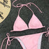 Neon Pink Bikini Women Swimwear Halter Swimsuit Female Two-Pieces Bikini Set Swimwear Halter String Triangle Bikini Sets Bather Bathing Suit Swim