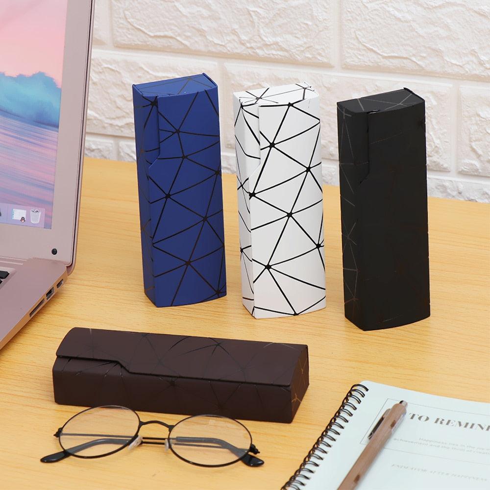 New 1PC Unisex Portable Glasses Box Fashion Rectangle Reading Eyeglasses Sunglasses Protective Case Hard Shell Eyeglasses Case Unisex Glasses Holder Clamshell Case Portable Spectacles Reading Glasses