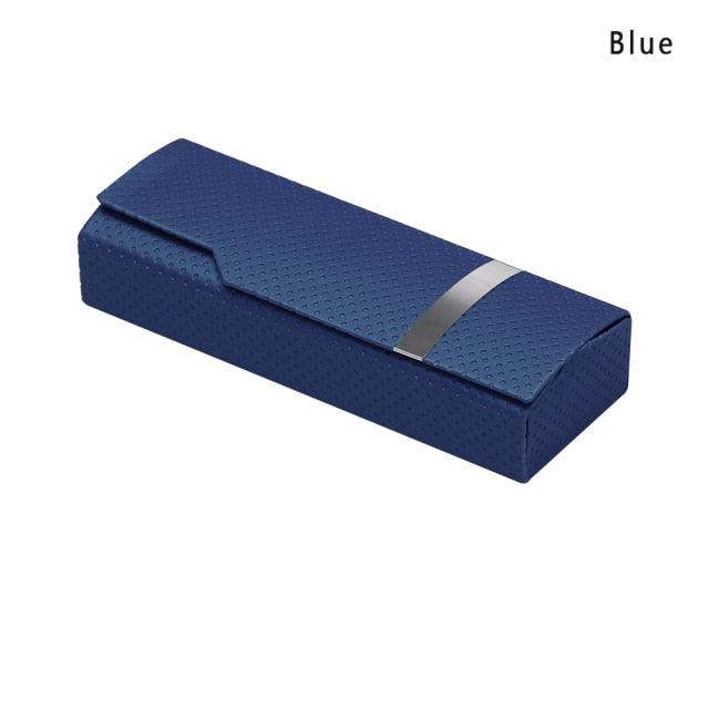 New 1PC Unisex Portable Glasses Box Fashion Rectangle Reading Eyeglasses Sunglasses Protective Case Hard Shell Eyeglasses Case Unisex Glasses Holder Clamshell Case Portable Spectacles Reading Glasses