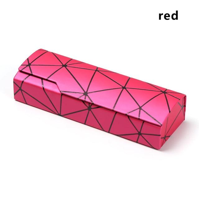 New 1PC Unisex Portable Glasses Box Fashion Rectangle Reading Eyeglasses Sunglasses Protective Case Hard Shell Eyeglasses Case Unisex Glasses Holder Clamshell Case Portable Spectacles Reading Glasses