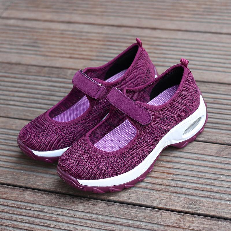 New Air Cushion Flat Shoes Women Mesh Sneakers Breathable Women Shoes Increase Casual Shoes Air Cushion Woman Mesh Sneakers Breathable Flats Womens Shoes