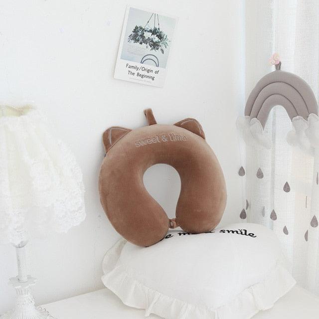 New Animal Memory Cotton U-shaped Pillow Car Neck Pillow Noon Rest Pillow Plane Travel PillowKids Neck Travel Pillows Cute U-Shaped Animal Pillow for Cars Planes Boys Girls Child Gift Ideas - ALLURELATION - 552, Animal Pillow, Car Neck Pillow, Car Pillow, Car Pillows, Cotton Pillow, Cotton U-shaped Pillow, Neck Pillow, Noon Pillow, Noon Rest Pillow, Rest Pillow, Travel Pillows, U-shaped Pillow - Stevvex.com