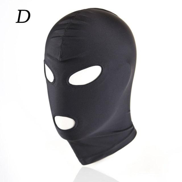 New Arrival Hole Men Women Adult Spandex Balaclava Open Mouth Face Eye Head Mask Costume Slave Game Role Play Mask Gaiter Bike Half Mask Cold Weather Half Balaclava Outdoor Sports Mask Tactical Neck Warmer for Men & Women