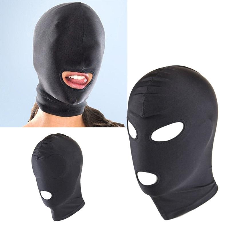 New Arrival Hole Men Women Adult Spandex Balaclava Open Mouth Face Eye Head Mask Costume Slave Game Role Play Mask Gaiter Bike Half Mask Cold Weather Half Balaclava Outdoor Sports Mask Tactical Neck Warmer for Men & Women