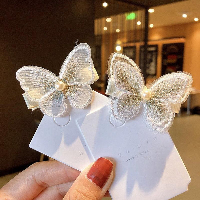 New Arrival Lace Cute Butterfly Hair Clips Hairpins Fashion Barrette Wedding Hairpins Woman Wedding Hair Accessories for Brides and Bridesmaids Styling Tools