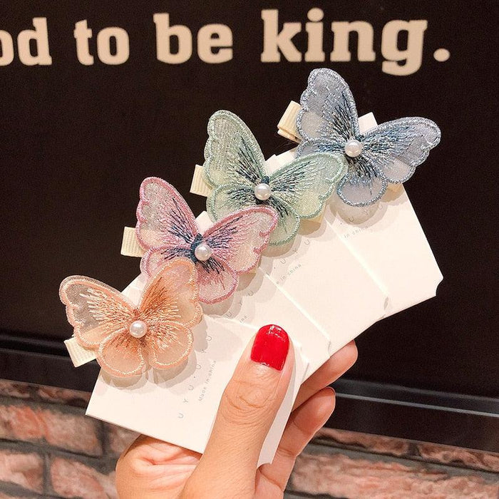 New Arrival Lace Cute Butterfly Hair Clips Hairpins Fashion Barrette Wedding Hairpins Woman Wedding Hair Accessories for Brides and Bridesmaids Styling Tools