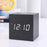 New Arrival Wooden LED Alarm Clocks Temperature Electronic Clock Digital Alarm Clock with Wooden Electronic LED Time Display 3 Dual Plus Alarm Cubic Small Mini Wood Made Electric Sounds Control Digital LED Display Desktop Calendar Table clock