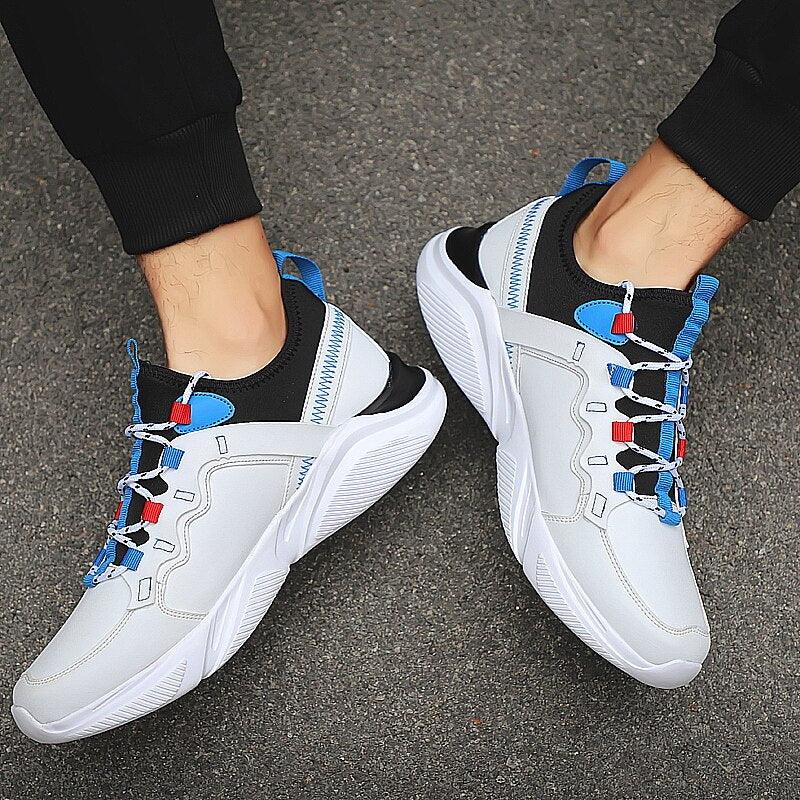 New Autumn Mens Casual Fashion Sneakers Lightweight Comfortable Breathable Walking Sneakers Sports Running Shoes Lightweight Sport Sneakers Non-Slip Tennis Running Walking Shoes