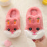 New Autumn Winter Children's Cotton Slippers Cute Home Warm Non-slip Baby Fur Slippers Fashion Home Soft Slippers Memory Foam Indoor Comfy Fuzzy Knitted Slip On Cotton Slippers