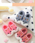 New Autumn Winter Children's Cotton Slippers Cute Home Warm Non-slip Baby Fur Slippers Fashion Home Soft Slippers Memory Foam Indoor Comfy Fuzzy Knitted Slip On Cotton Slippers