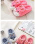 New Autumn Winter Children's Cotton Slippers Cute Home Warm Non-slip Baby Fur Slippers Fashion Home Soft Slippers Memory Foam Indoor Comfy Fuzzy Knitted Slip On Cotton Slippers