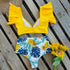 New Bikini Floral Ruffled Bikini Set Women V-neck High Waist Two Piece Swimsuit Swimsuits For Women Two Piece Bathing Suits Ruffled High Waisted Bottom Bikini Set Girl Beach Bathing Suit Swimwear Bikinis