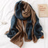 New Brand Design Fashion Spring Winter Warm Soft Head Wrap Stylish Scarves Lightweight Headwear Shawl Stole Long Scarfs Elegant Print Cotton Scarf Scarves Hijabs Lady Plaid For Women