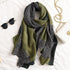 New Brand Design Fashion Spring Winter Warm Soft Head Wrap Stylish Scarves Lightweight Headwear Shawl Stole Long Scarfs Elegant Print Cotton Scarf Scarves Hijabs Lady Plaid For Women