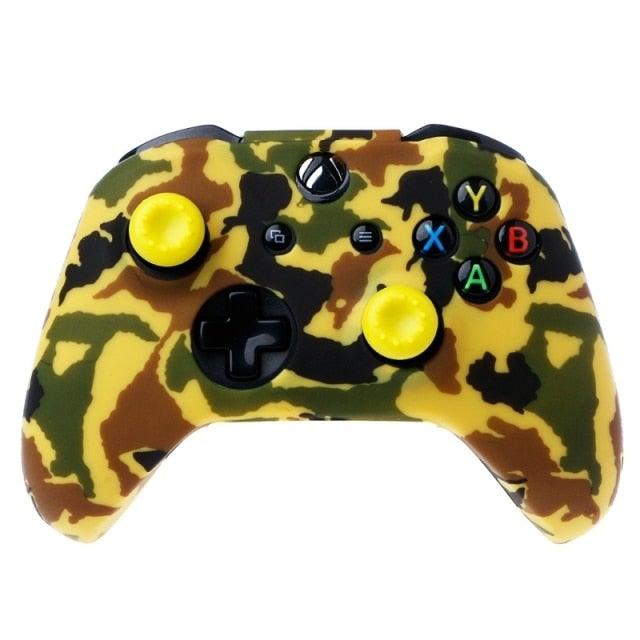 New Camouflage Silicone Gamepad Cover+2 Joystick Caps For Controller Silicone Cover Skins Protector Case Accessories For Wireless/Wired Gamepad Joystick - STEVVEX Game - 221, 6 fingers all in one, All in one game, all in one game controller, best quality joystick, camouflage gamepad cover, cap for gamepads, compatible with pc, Controller For Mobile Phone, controller for pc, game, Game Controller, game joystick cover, Game Pad, gamepad cover, joystick, silicon joystick gamepad - Stevvex.com