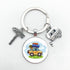 New Cute Camper Wagon Camper Gift Keyring Trailer Jewelry Trailer Keychain Adventure Awaits Trailer Key Chain Forest Scene Camping Voyage Keychains  I Love Camping Keychain Trailer Keychain Vacation Travel Memorial Gift