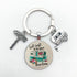 New Cute Camper Wagon Camper Gift Keyring Trailer Jewelry Trailer Keychain Adventure Awaits Trailer Key Chain Forest Scene Camping Voyage Keychains  I Love Camping Keychain Trailer Keychain Vacation Travel Memorial Gift