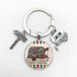 New Cute Camper Wagon Camper Gift Keyring Trailer Jewelry Trailer Keychain Adventure Awaits Trailer Key Chain Forest Scene Camping Voyage Keychains  I Love Camping Keychain Trailer Keychain Vacation Travel Memorial Gift