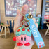 New Cute Fashion Character Kawaii Special Pink Kirby Star Keychain Adventure Animal Pendant Silica Gel Keychain Bag Car Dolls Kids Toys for Girls Boys Teen Kids