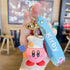 New Cute Fashion Character Kawaii Special Pink Kirby Star Keychain Adventure Animal Pendant Silica Gel Keychain Bag Car Dolls Kids Toys for Girls Boys Teen Kids