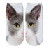 New Design 3D Printed Women Winter Christmas Socks Funny Creative Pet Cat Face Unisex Cotton Ankle Socks Children Gift Animal Lover Socks For Men And Women