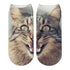 New Design 3D Printed Women Winter Christmas Socks Funny Creative Pet Cat Face Unisex Cotton Ankle Socks Children Gift Animal Lover Socks For Men And Women