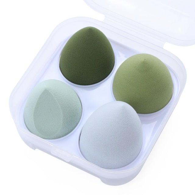 New Different Sizes Makeup Sponge Cosmetic Puff Sponge Powder Blush Beauty Tools With Storage Box Luxury Soft Design For Womens