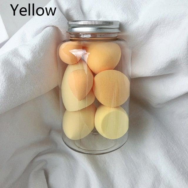 New Different Sizes Makeup Sponge Cosmetic Puff Sponge Powder Blush Beauty Tools With Storage Box Luxury Soft Design For Womens