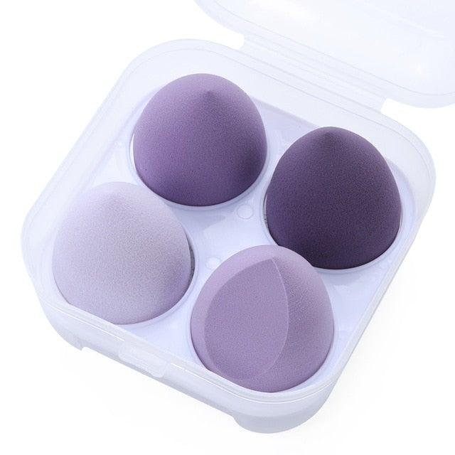 New Different Sizes Makeup Sponge Cosmetic Puff Sponge Powder Blush Beauty Tools With Storage Box Luxury Soft Design For Womens