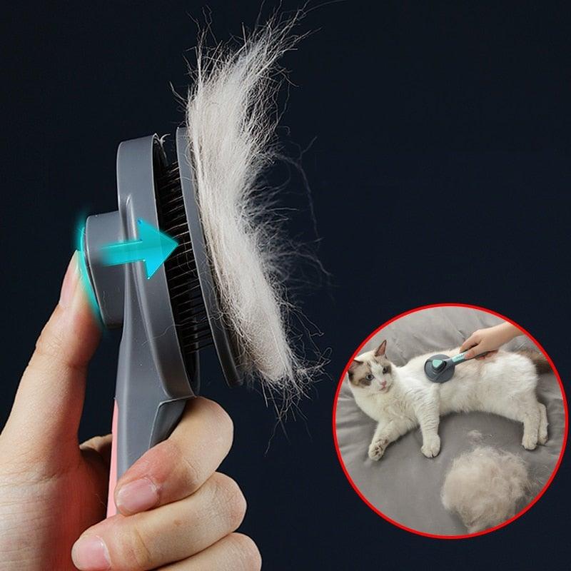 New Dog And Cat Hair Comb Pet Dog Hair Special Needle Comb Cat Hair Cleaner Cleaning and Beauty Products Pet Grooming Brush Effectively Reduces Shedding by Up to 95% Professional Deshedding Tool for Dogs and Cats - STEVVEX Pet - 126, cat brush, cat comb, cat desedding tool, cat grooming brush, cat grooming tool, cat hair brush, cat hair cleaner, cat hair tool, cat needles comb, cat soft brush, cat toy, cat washable hair tool, cats tools - Stevvex.com