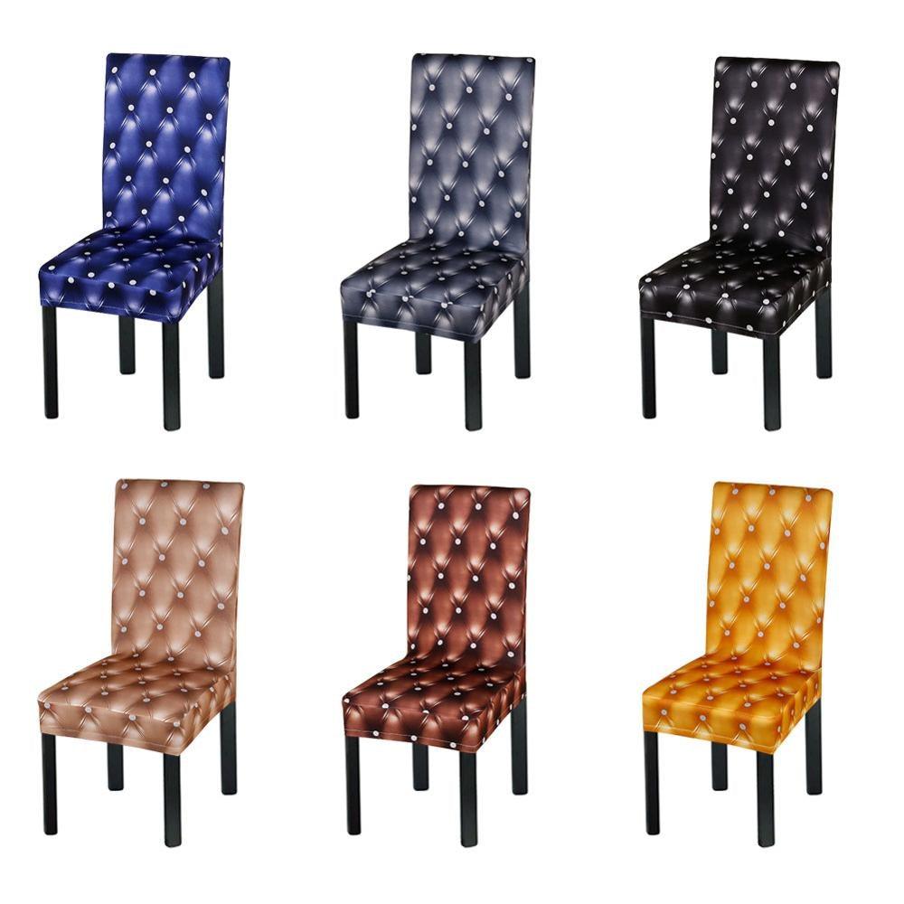 New Elastic Spandex Fibre  Chair Cover For Wedding Banquet Hotel Antifouling Fiber Standard Office European Stretch Spandex Removable Washable Dining Chair Protector Slipcovers for Hotel Dining Room Ceremony Banquet Wedding Party