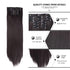 New Fashion 16 Clip In Hair Extension Long Straight Natural Black 6 Pcs/Set 16 Clips 22 Inch Synthetic Hair Piece Wigs For Black Women Cosplay Wigs For Women